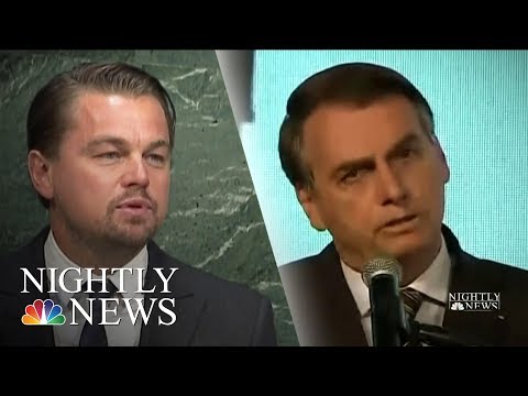 レオナルド・ディカプリオ、ブラジル大統領のアマゾン解雇疑惑に回答｜NBCナイトリーニュース (Leonardo DiCaprio Responds To Brazilian President’s Amazon Fires Accusation | NBC Nightly News)