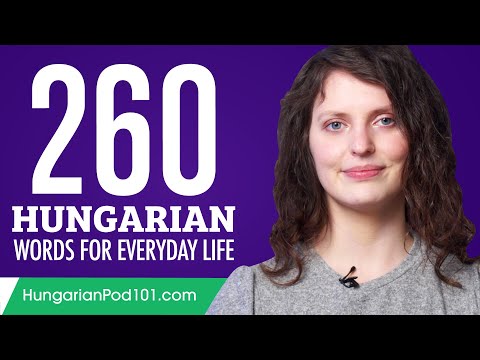 260 Hungarian Words for Everyday Life - Basic Vocabulary #13