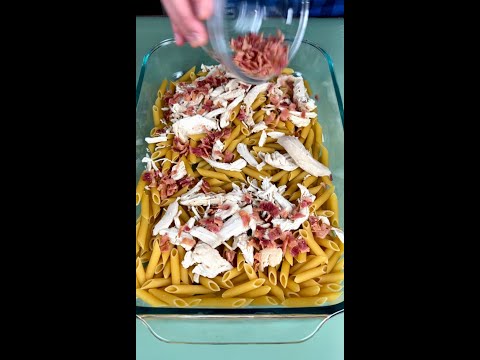 Chicken Alfredo Casserole | Easy Pasta Bake Recipe