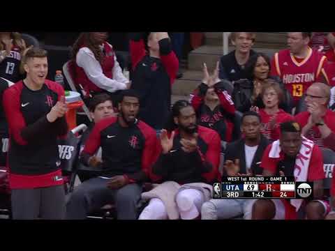 Kenneth Faried All Game Actions 04/14/2019 Utah Jazz vs Houston Rockets Highlights