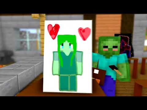 Zombie Secretly In love (First Love) - Minecraft Animation