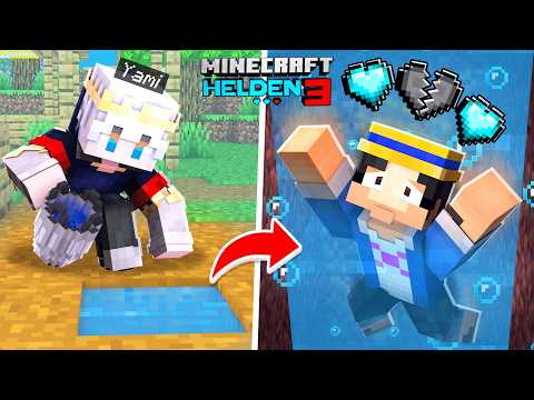 Ich TÖTE den 1. SPIELER mit 67 IQ WASSERFALLE in MINECRAFT HELDEN 3!