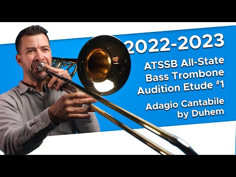 G Flat Major (Adagio cantabile) by Duhem - 2022-2023 ATSSB All-State Bass Trombone Audition Etude #1