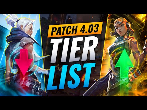 NEW UPDATE: BEST Agents Tier List! - Valorant Patch 4.03