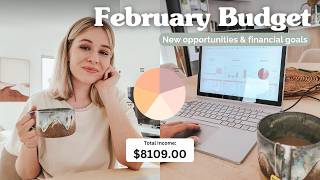 FEBRUARY BUDGET WITH ME 💸 New Opportunities & Financial Goals