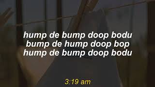 Red Hot Chili Peppers: Hump de Bump lyrics