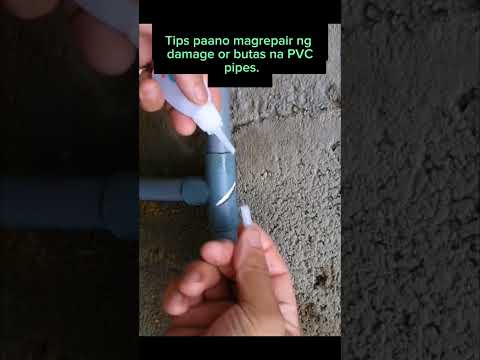 WATCH THIS. TIPS PAANO MAG REPAIR NG MAY BUTAS NA PVC PIPES NA HINDI NA KELANGAN PUTULIN ANG PIPES.