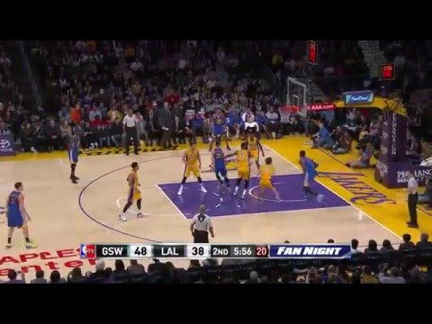 Curry Dimes Thompson - Warriors vs Lakers - January 5 2016 - NBA Season