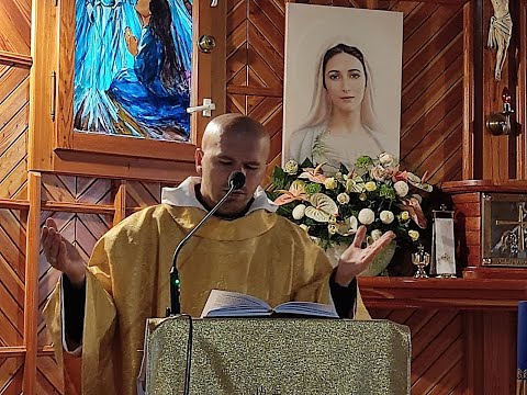 Czatachowa 26.10.2022 - Kazanie o.Daniela-Ciasne drzwi; krzyż i życie nauką Jezusa prowadzą do Nieba