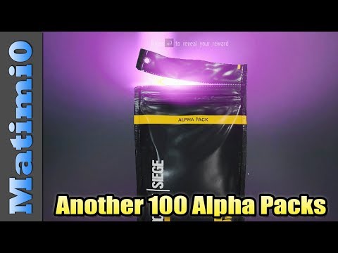 Opening Another 100 Alpha Packs - Rainbow Six Siege