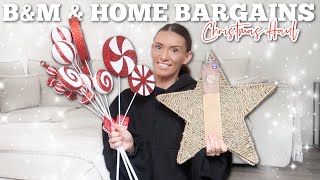 B&M & HOME BARGAINS CHRISTMAS HAUL & what’s new in b&m Christmas aisle shop with me