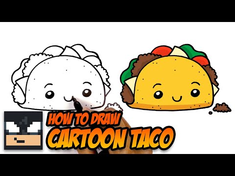 How To Draw A Cartoon Taco