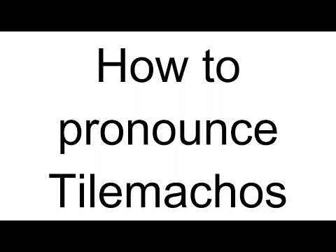 How to Pronounce Tilemachos (Greek)