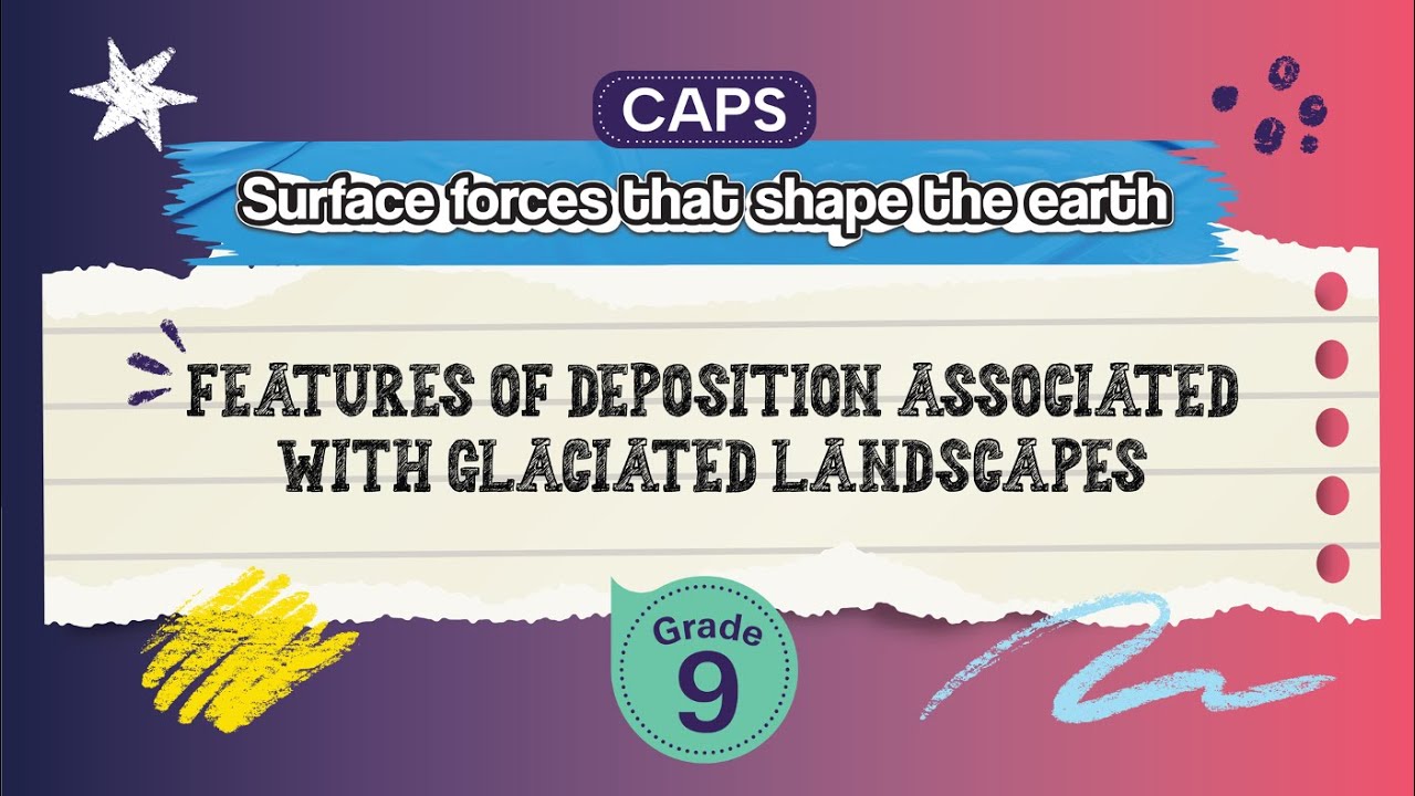 Features of Deposition associated with Glaciated Landscapes