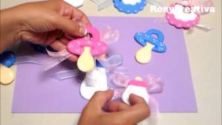 Como Hacer Distintivos Para Baby Shower