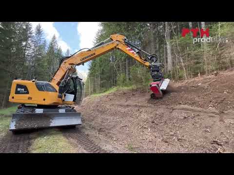 MicroCrusher  pour pelleteuse idéal au fraisage de pierres et au broyage forestier - PTH PRODUCTS_3