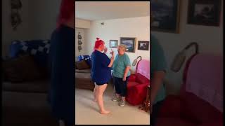 Download lagu Woman performs a horrible dance for grandma's birthday mp3
