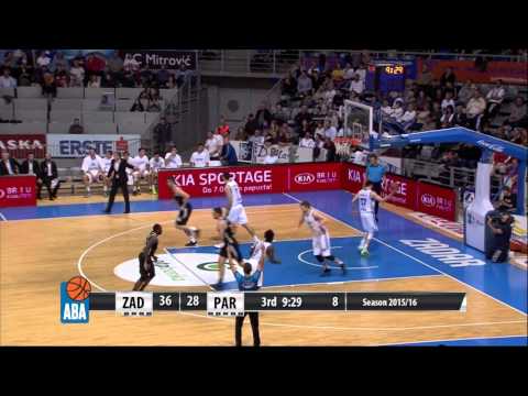 ABA Liga 2015/16 highlights: Zadar - Partizan NIS R10 (16.11.2015)