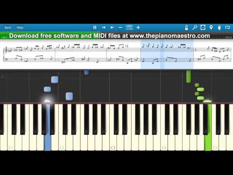 Song of the Caged Bird  - Lindsey Stirling -- piano lesson with Synthesia