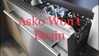 Asko Dishwasher - F-11 Error - Won't Drain