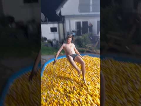 HeyMoritz fällt in Eis Pool mit 3000 Enten 🥶😳