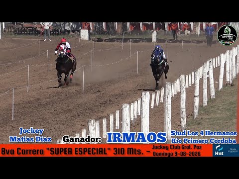 IRMAOS (Rio 1ro Cba) Jockey Club General Paz Domingo 09-08-2026 