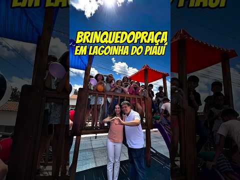 Mais uma Brinquedopraça entregue pelo Pacto pelas Crianças do Piauí, desta vez em Lagoinha do Piauí