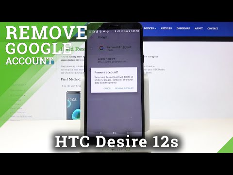 How to Add / Remove Google Account in HTC Desire 12s?