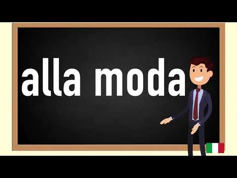 How to pronounce alla moda  in Italian