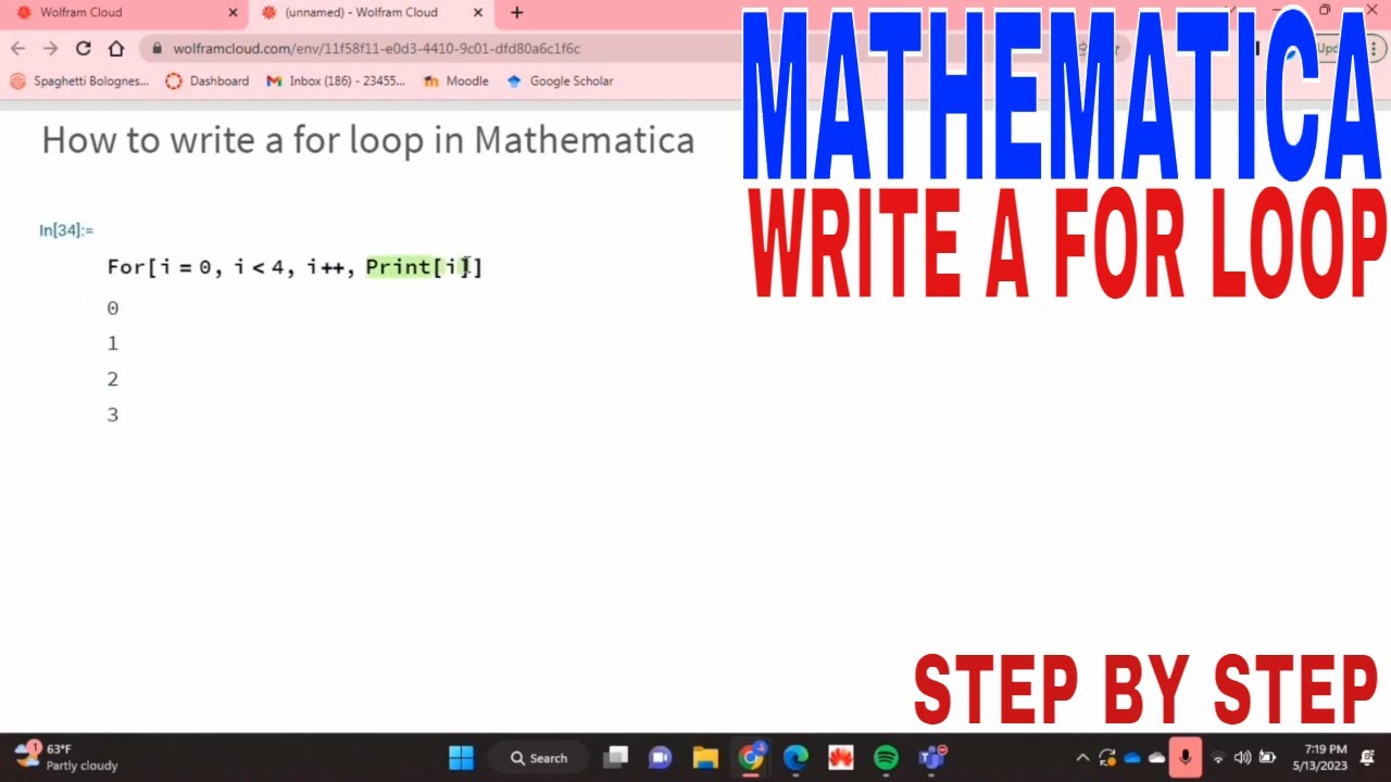 ✅ How To Write A For Loop In Mathematica 🔴