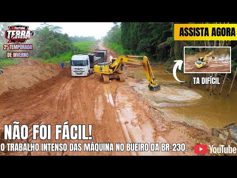 MÁQUINAS NO LIMITE: A luta para desentupir o bueiro na Transamazônica! 21/01/26