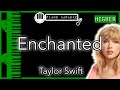 Enchanted (HIGHER +3) - Taylor Swift - Piano Karaoke Instrumental