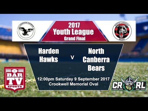 2017 Canberra RL Youth League Grand Final - Harden Hawks v North Canberra Bears