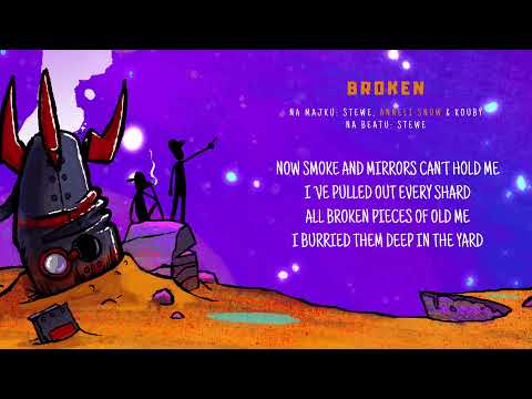 Koubý & Stewe - BROKEN (feat. Anneli Snow) (LYRICS VIDEO)