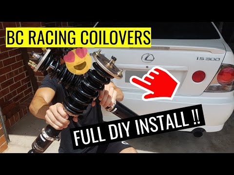 Lexus IS300 BC RACING coilovers install guide