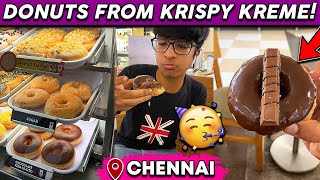 “American Chocolate Vadai” Sapidlaam ah?!🙊😂 - Donuts from Krispy Kreme 🍩 | Idris Explores | #Shorts