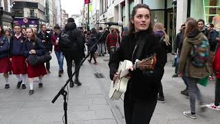 Alice Tunney Live Uncut Cover House of The Rising Sun Busking from Grafton Street Dublin