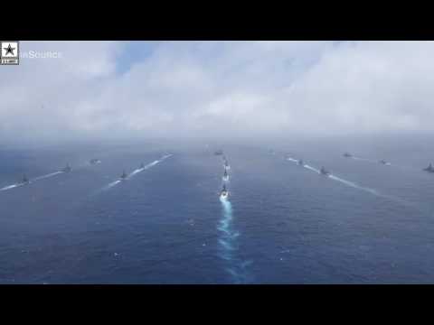 Military | US And Allies Show Of Force: Massive Ship Formation In Pacific Ocean