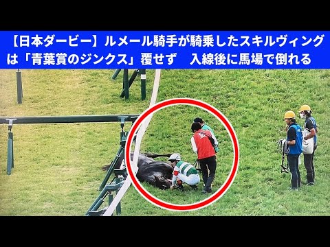 【日本ダービー】ルメール騎手が騎乗したスキルヴィングは「青葉賞のジンクス」覆せず　入線後に馬場で倒れる