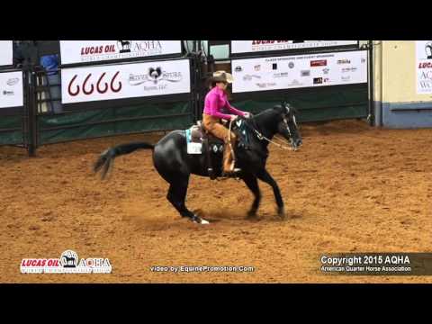 DOCS SHINEY AMBER ridden by LISA C REITER  - 2015 AQHA World Show (FINALS - Ama Boxing L3)