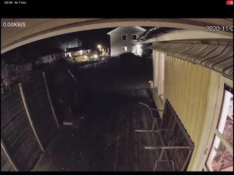 Strange light phenomenon over Sweden Nynäshamn