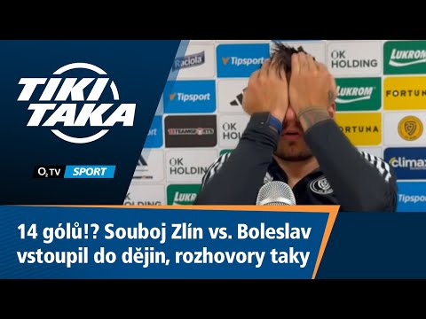 TIKI-TAKA: 14 gólů!? Souboj Zlín vs. Boleslav vstoupil do dějin. A rozhovory taky