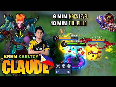 Pro Claude Rotation Fast Farm [Top Global Claude] by Gojo Satoru aka BREN KarlTzy - Mobile Legends