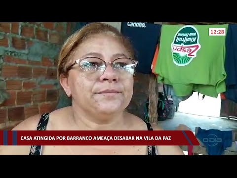 Casa atingida por barranco ameaça desabar na Vila da Paz 01 02 2021