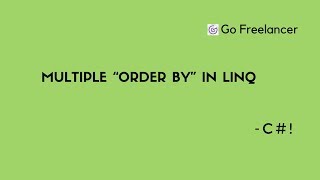 Multiple “order by” in LINQ