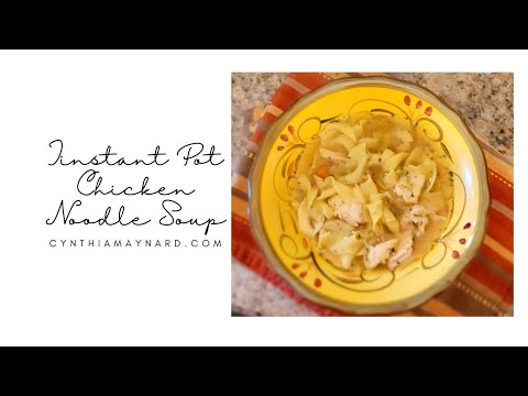 Instant Pot Chicken Noodle Soup with Frozen Chicken!