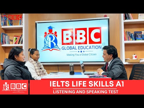 IELTS LIFESKILLS A1 (LISTENING & SPEAKING TEST ) || (SAMPLE VIDEO ) || BBC GLOBAL EDUCATION