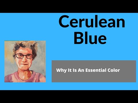 Watercolor Cerulean Blue