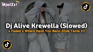 Download lagu DJ ALIVE KREWELLA (Versi Slowed) X FADED X WHERE HAVE YOU BEEN STYLE TANTE V2 VIRAL TIKTOK 2025 mp3
