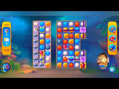 Fishdom,10381 level,no Booster - 10381 уровень, прохождение без бустеров.